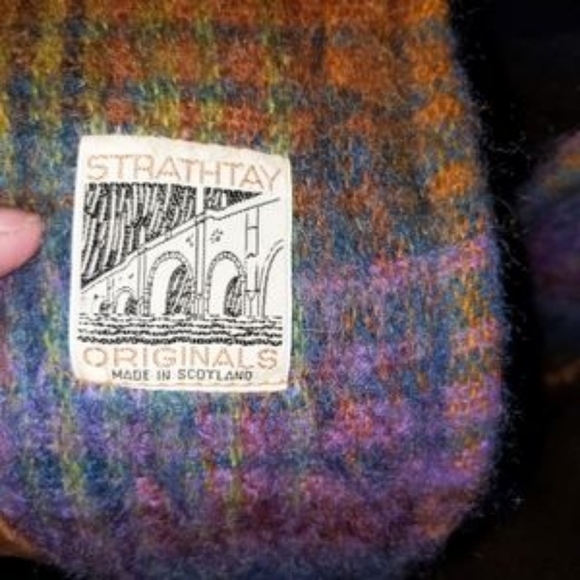 Vtg Scottish made mohair wool cape poncho 1960s - Picture 2 of 12